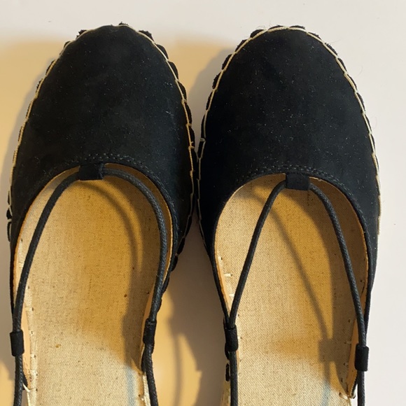 ✨BRAND NEW✨ MOSSIMO BLACK ESPADRILLE WITH ANKLE LACES - Picture 11 of 13